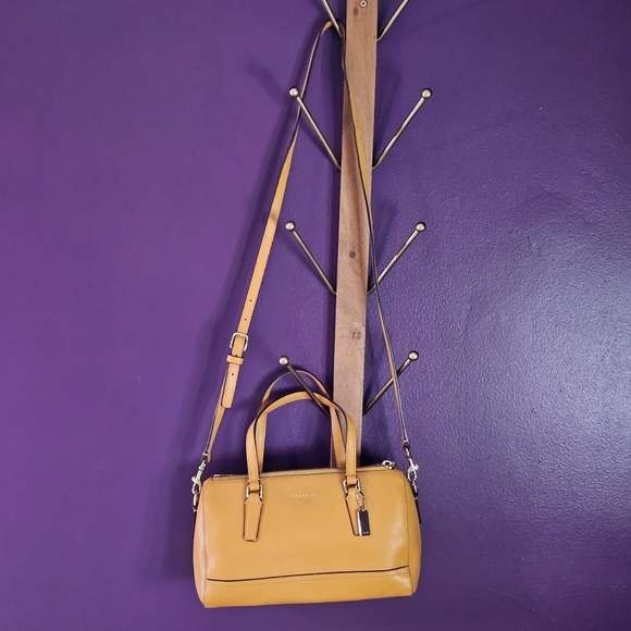 Coach Leather Mini Satchel - Marigold - Picture 7 of 10